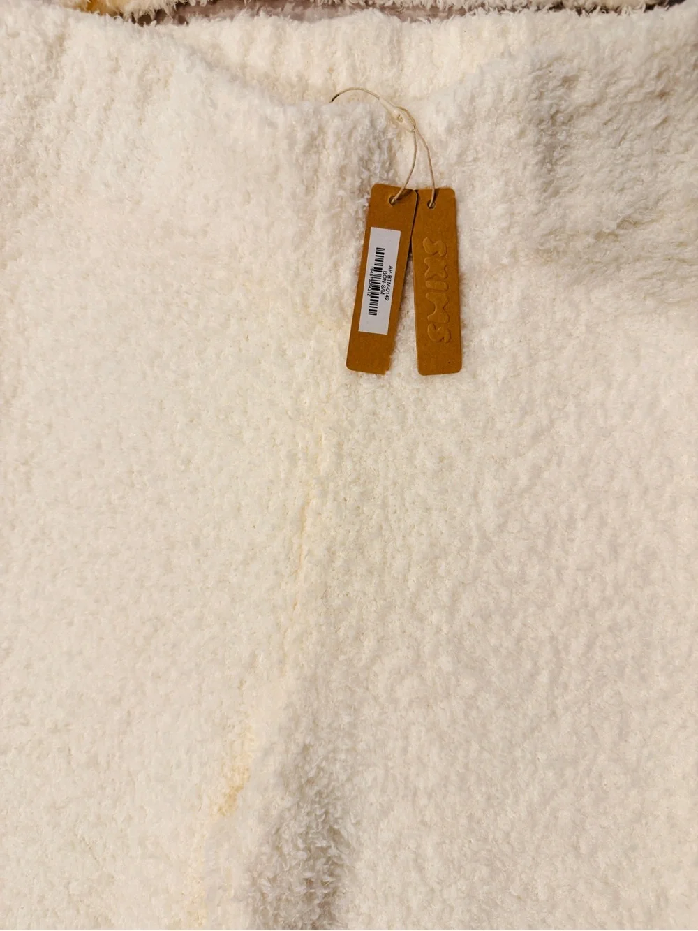 SKIMS Cream Cozy Knit Tank, Wide-Leg Pants set
